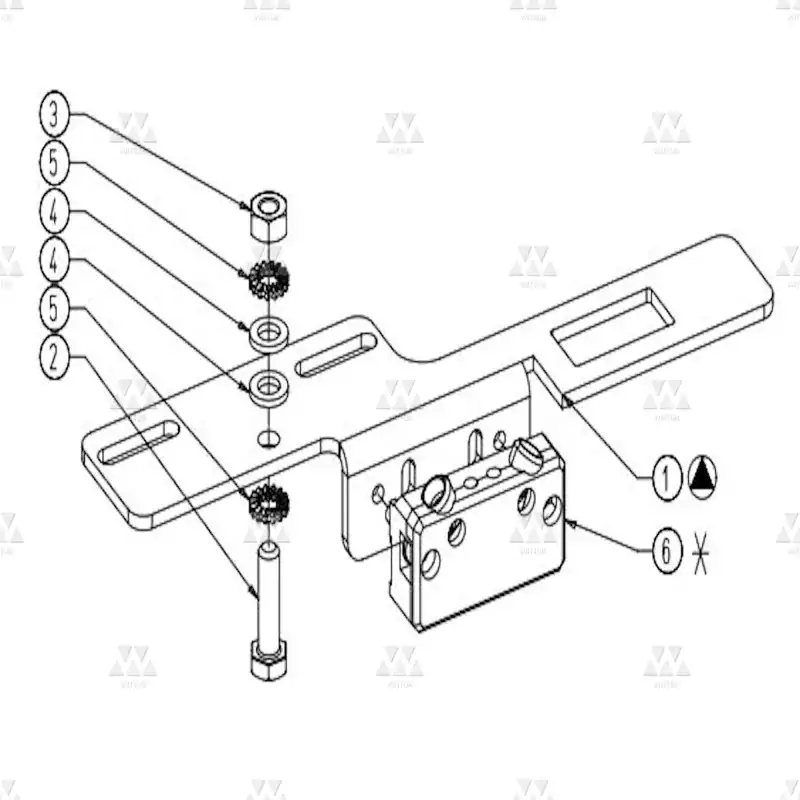 BL-B151AEMX01 | 1x Complete landing door lock plate IP20 Contact in rynite