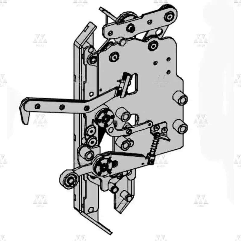 BL-B152ACUX07 | 1x Expansion skate with car door locking device EN81 IP20 (door "L") - ASME 17.1 - 2013 - Unlocking zone ±175mm