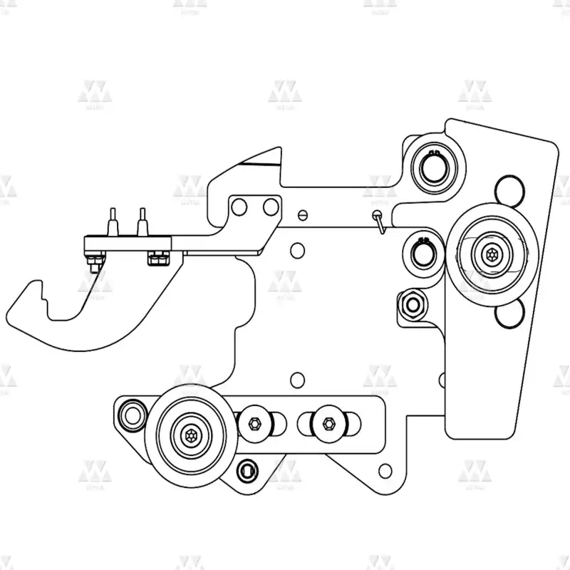 BL-B153ACIX21 | 1x IP20 unified landing door lock assembly with jumper in rynite With UL Label (S2L) Replaces B153ABIX1302