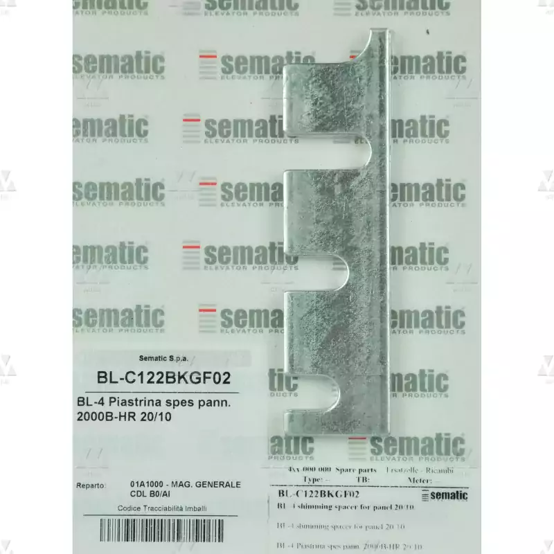 BL-C122BKGF02 | 4x 2 mm shimming spacer for panels BL-C122BKGF02 | 4x 2 mm shimming spacer for panels