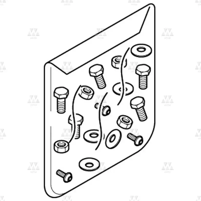 BL-SEM-E5-NA | 1x Screw bag panel fixing 1/2SCO-2SSS (4x contact D.6x14, 4x hexagon head thread screws M6x18, 8x screws M6x18, 4x excentrics for panel adjustment)